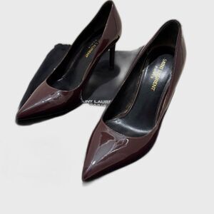 Yves Saint Laurent Burgundy patent leather heels, 36